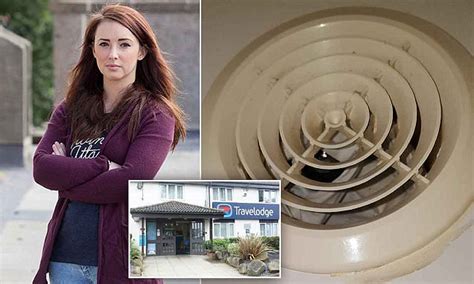 Cristina soaked and soaped in the shower. Travelodge guest is disgusted to find camera hidden in her ...