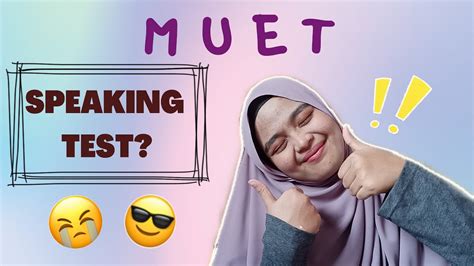 This muet speaking exam tips was compiled from muet my way blog. MUET SPEAKING TEST (TIPS AND TRICKS) - YouTube