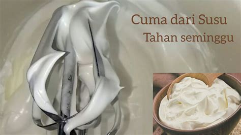 Einfach wie es dir gefällt! Cara buat Whipped Cream Mudah, murah, Tahan seminggu | Cuma pakai susu #whippedcreamrumahan ...