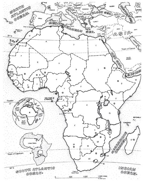 Collection of africa coloring map (29). Africa map - Africa Adult Coloring Pages