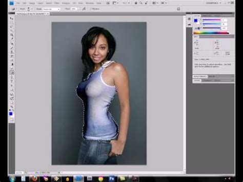 Easiest way to remove wrinkles in clothes using photoshop. See_through_clothing_with_Gimp.mov | Doovi