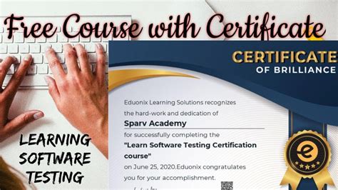 What free certifications can i get online? Free Course With certificate| Software testing| - YouTube