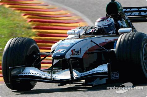The photo is signed in person by jos. Minardi PS04 first step: Jos Verstappen at Mugello ...