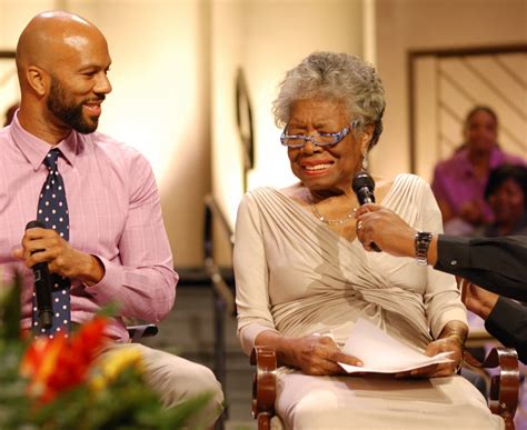 People will forget what you said, people will. Maya Angelou and Common Find Common Ground in Chicago ...