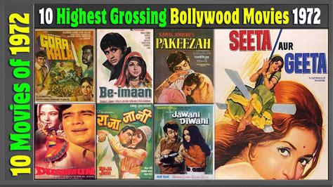 Box office collections have been steadily increasing in the 21st century, the main reasons attributed to the rise in ticket prices, and increase in number of. Top 10 Bollywood Movies Of 1972 | Hit or Flop | With Box ...