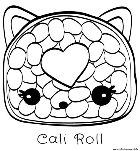 Explore more searches like num noms snackables. Cali Roll Coloring Pages Printable