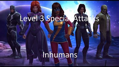 An isolated community of superhumans fight to protect themselves. Inhumans Level 3 Special Attacks MCOC - YouTube