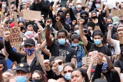 A timeline, the new york times (10 июля 2020). Experts unsure if George Floyd protests will cause COVID ...