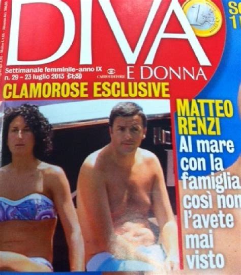 Renzi sulla copertina di "Diva e Donna": beccato al Giglio ...