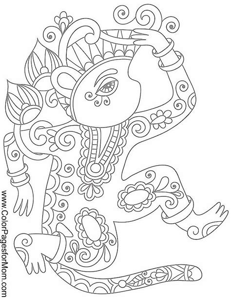 All of these geometric coloring pages can help you deal with your stress. creature coloring page 4 | Geometric coloring pages ...