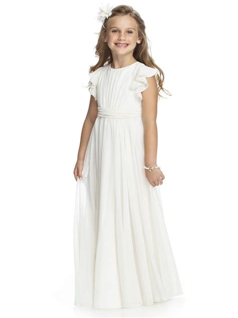 They can endure the impacts of chemical agents and even rusting. Dessy FL4038 Flutter Sleeve Chiffon Flower Girl Dress ...