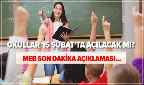 Peki, 2020 okullar ne zaman açılacak? MEB son dakika: Okullar 15 Şubat'ta açılacak mı? İlkokul ...