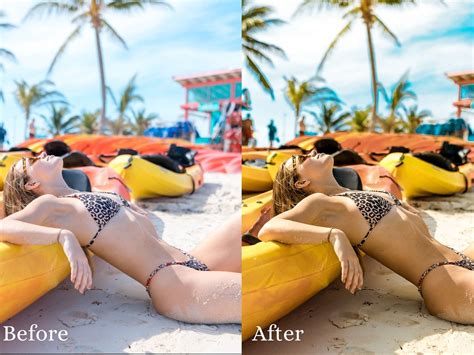If the filter makes your photos too dark or too light, adjusting the exposure and/or contrast should fix this. Beach presets Lightroom presets travel blogger photo | Etsy