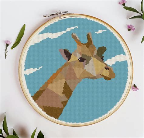 We did not find results for: Giraffe low poly geometric modern cross stitch pattern ...