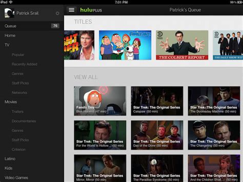 Hulu comes with a lot of amazing features that will make you stay glued to your tv without a flinch. Hulu Plus app updated with all new iPad UI ...