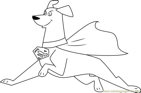 Grab some crayons, markers, or colored pencils whatever you prefer and get ready to get creative. Krypto Super Dog Coloring Page - Free Krypto Coloring ...