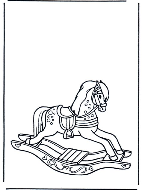 Children are naturally attached to animals; free coloring pages with rocking horses - Google Search ...