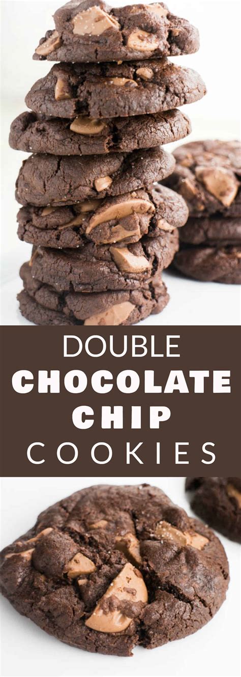 Especially when that involves chocolate. DOUBLE Chocolate Chip Cookies - Brooklyn Farm Girl