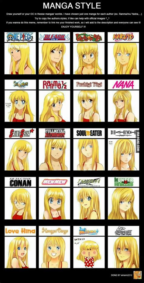 Tools for drawing manga characters. Different Manga Drawing Styles - 9GAG