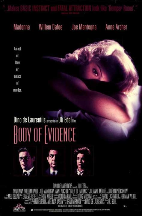 Body heat won't disappoint those who follow it with innocence. Body of Evidence Movie Posters From Movie Poster Shop