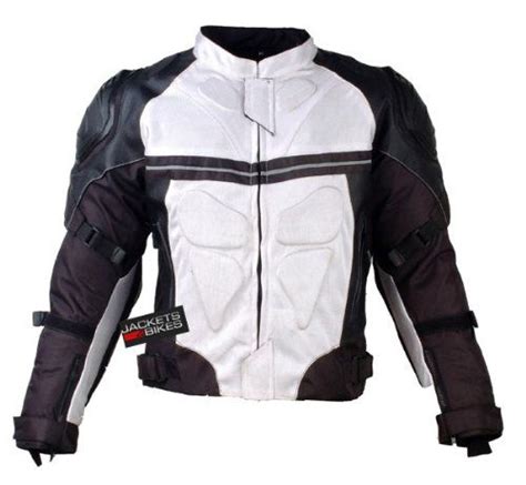 Most mesh motorcycle jackets are made of polyester or nylon. PRO LEATHER & MESH MOTORCYCLE WATERPROOF JACKET WHITE WITH ...