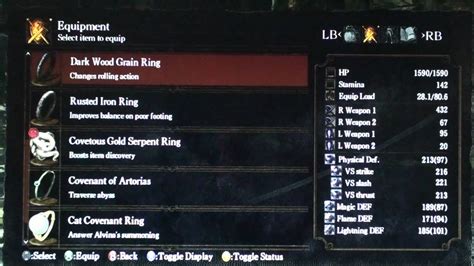 Then i take off my ring of fog and wait somewhat of a distance from another npc (guarding the bridge/gate where the cat is located right behind him). Dark Souls PC Dark Wood Grain Ring - YouTube