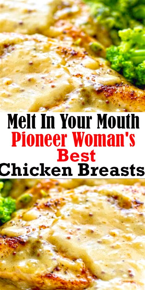 Next, sear the chicken on both sides for a couple of minutes in a cast iron skillet and then transfer to the oven to bake for 12 to 15 minutes at 425 degrees. Pioneer Woman's Best Chicken Breasts - Health hoki koki