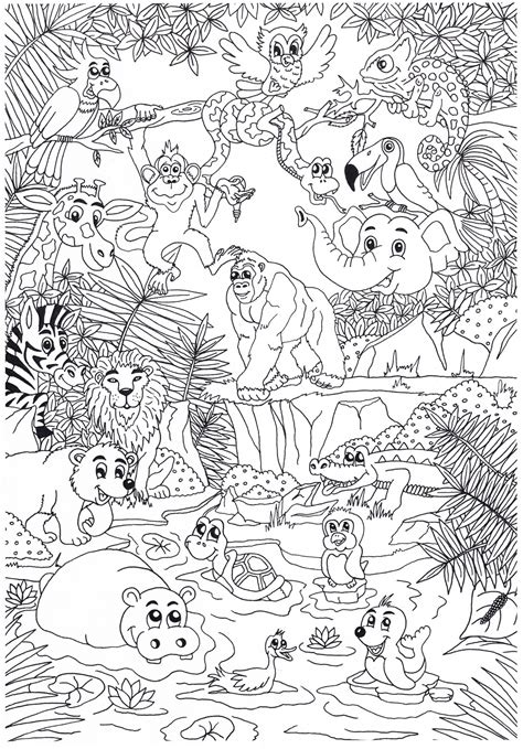 Print een dieren kleurplaat met veel details best of mandala dieren kleurboek mandala kleurplaten voor. 10 Prachtige Dieren kleurplaten » Crea met kids