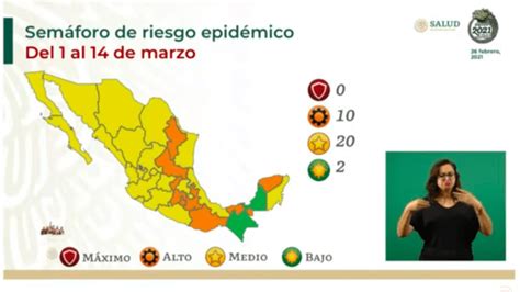 Hay 21 estados en amarillo. Semáforo Covid-19: Chiapas y Campeche en verde; ninguno en ...