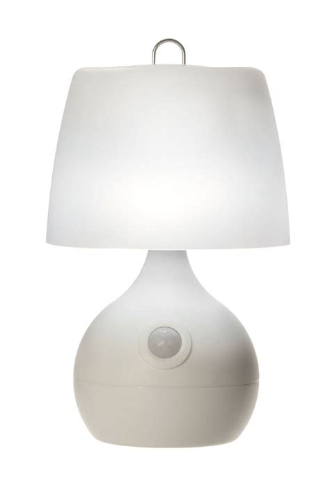 4.3 out of 5 stars. Light It! By Fulcrum, LED Wireless Motion Sensor Table Lamp, Wireless, Battery Operated, White ...