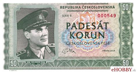 Června 1949 oběsili komunisté generála heliodora píku. 50 Korun 2019 Gen. Heliodor Píka | eHOBBY.sk