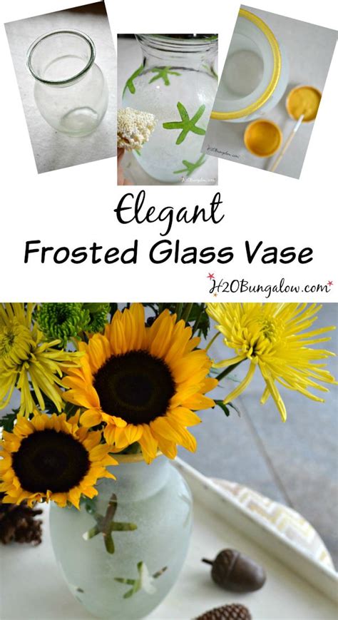 Frost glass on windows and doors for more privacy and a decidedly luxe look. DIY Frosted Glass Vase Tutorial
