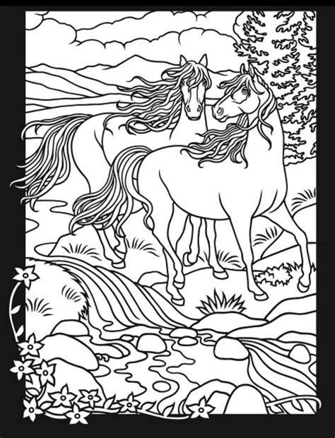 Evolution of the horse coloring page. Horses 3-D Coloring Book, Dover Publications | Horse ...