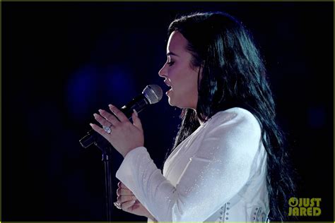 Following an introduction from greta gerwig, lovato appeared beneath a spotlight in a long white dress. Demi Lovato Performs New Song 'Anyone' at Grammys 2020 ...