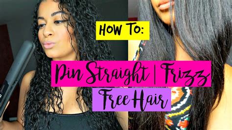 Comb the hair as straight as possible. How I Get My Curly Hair Pin Straight - YouTube