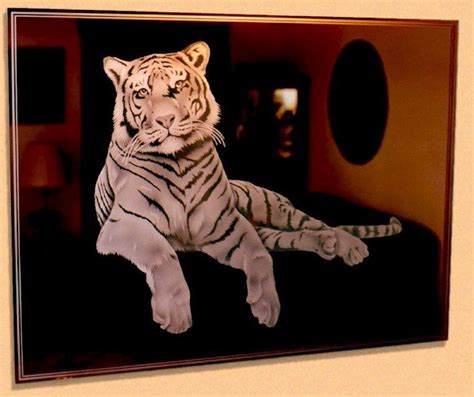 We believe in helping you find the product that is right for you. Etched Glass Mirror Tiger