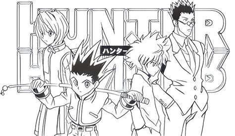 Hunter x hunter is a shonen manga. Hunter X Hunter Coloring Page | Hunter x hunter, Madhouse ...
