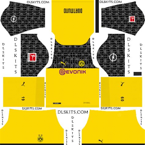Its nicknames include die borussen, die schwarzgelben( the black and yellows), der bvb (the bvb). Borussia Dortmund 2019-2020 Dream League Soccer Kits & Logo