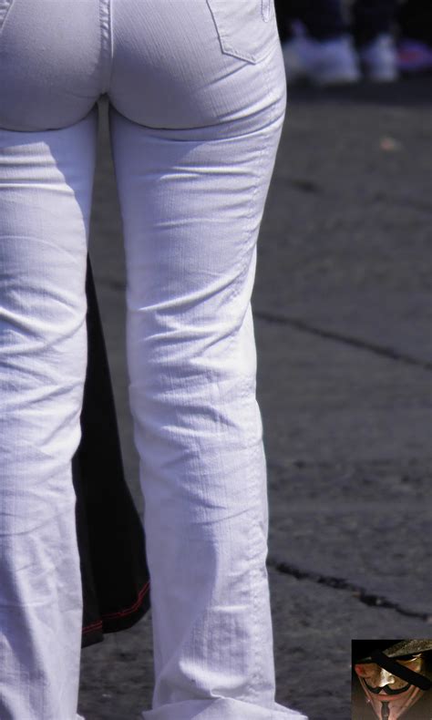 White cotton panties for hard white cock. Hot candid ass in white pants | Divine Butts: Voyeur Blog