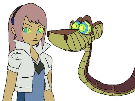 Poor shanti is held completely still by kaa's strong grip, but her eyes are still very kaa and giselle from enchanted by mikabesfamilnaya on deviantart. Kaa and Jeena Animation by BrainyxBat on DeviantArt