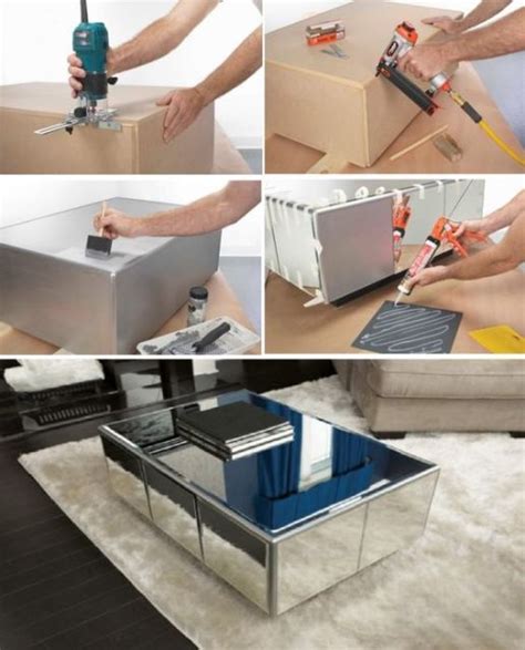 Round and round we go the story of my diy coffee table diy diy regarding measurements 1400 x 1867. 60 Modelos de Mesa de Centro Espelhada na Decoração ...