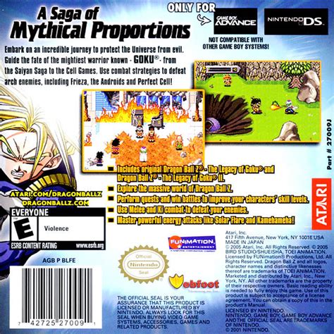 Let us know about it and we'll update the list. Dragon Ball Z: The Legacy of Goku I & II Box Shot for Game Boy Advance - GameFAQs