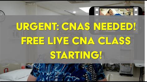 But not until we've stepped in california! FREE LIVE CNA Class in Florida (attend via internet) - YouTube