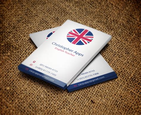 Since we wrote this list, we thought we'd introduce our own tool, buddy punch , first. Business Card - Christopher Apps English Teacher on Behance