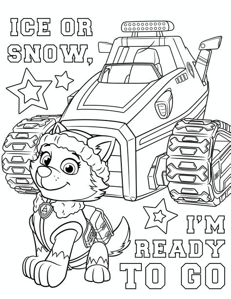 Everest paw patrol coloring pages for kids. Paw Patrol Coloring Sheets Fresh Mount Everest Coloring ...