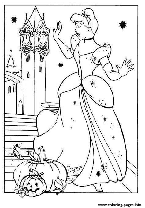 Print and download it free! Cendrillon Princess Disney Halloween Coloring Pages Printable