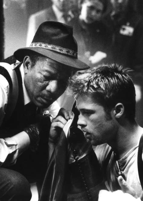 Başrollerde brad pitt, morgan freeman, gywneth paltrow var. Brad Pitt and Morgan Freeman, Se7en (With images) | Brad ...