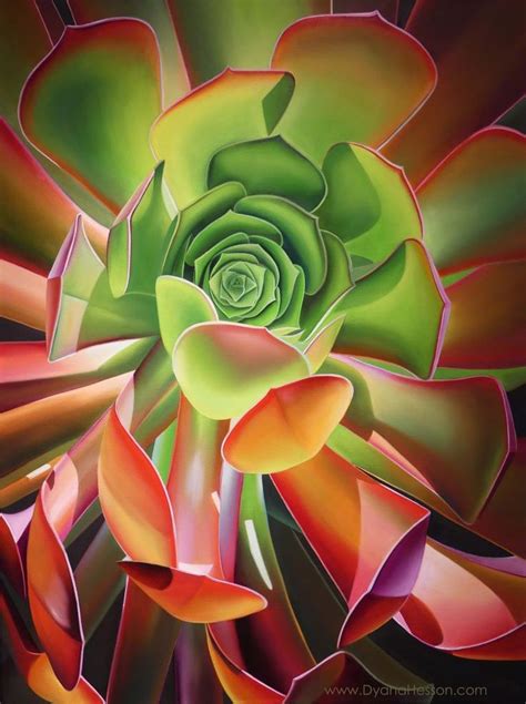 Sold 40 x 50 oil on canvas this painting was a commission for a special family in florida. Sunburst - Succulent, Huntington Gardens, CA in 2020 ...