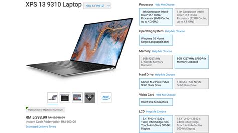 A new laptop from dell had been quietly released to the malaysian market recently; Dell XPS 13 With 11th Gen Intel CPU Now Starts at RM5,399 ...