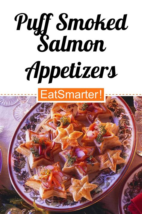 Sprinkle with a tiny pinch of sea salt and pepper if desired, then sprinkle with your chopped chives. Puff Smoked Salmon Appetizers recipe | Eat Smarter USA